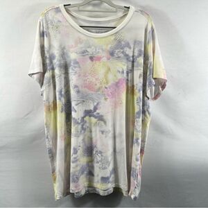 Torrid Supersoft Star Horoscope Celestial Graphic Pastel Tie-Dye Tee 0784